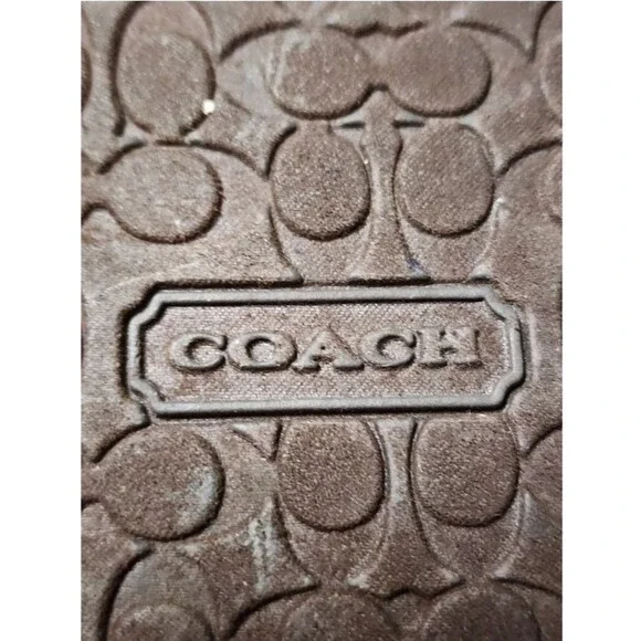 Coach Wedge Thong Sandals Jaden Size 10 Y2K Brown - Picture 7 of 10